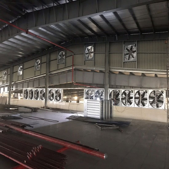 lắp quạt thông gió nhà xưởng