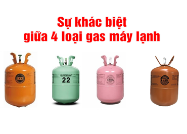 Sự khác nhau giữa 4 loại gas máy lạnh R22, R407C, R410A và R32