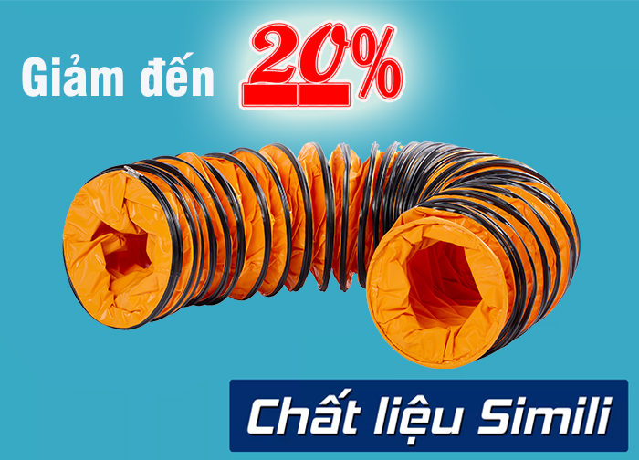 Ống gió vải simili 1