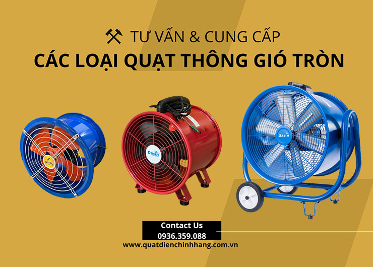 Tổng hợp các loại quạt thông gió tròn