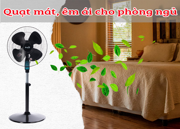 Quạt mát êm ái cho phòng ngủ