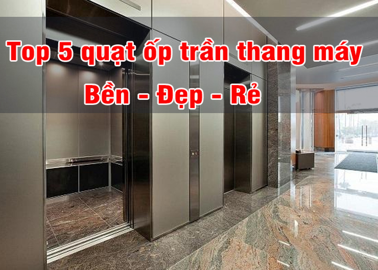 Top 5 quạt ốp trần thang máy
