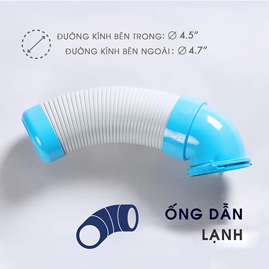 Máy Lạnh Di Động Dasin SAC-1800 Ống dẫn khí lạnh máy lạnh Dasin SAC-1800