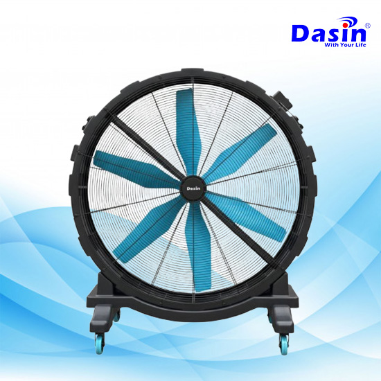 Quạt thông gió di động TANK-3690DC-LP có bánh xe di chuyển tiện lợi